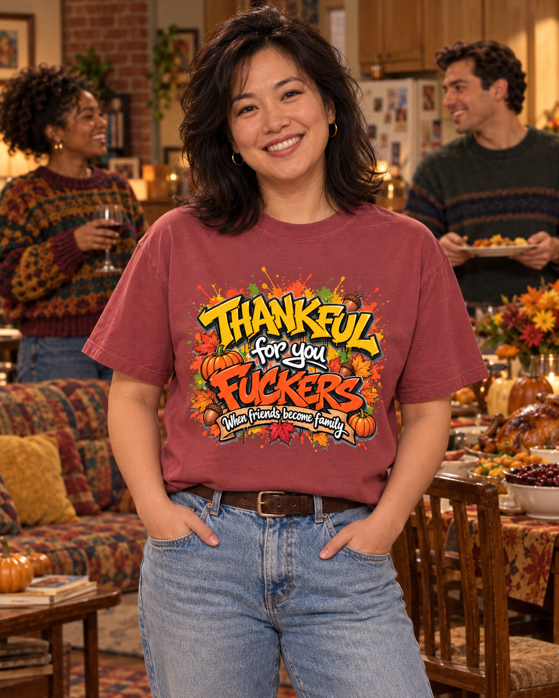 Thankful For You F*ckers Tee — When Friends Become Family