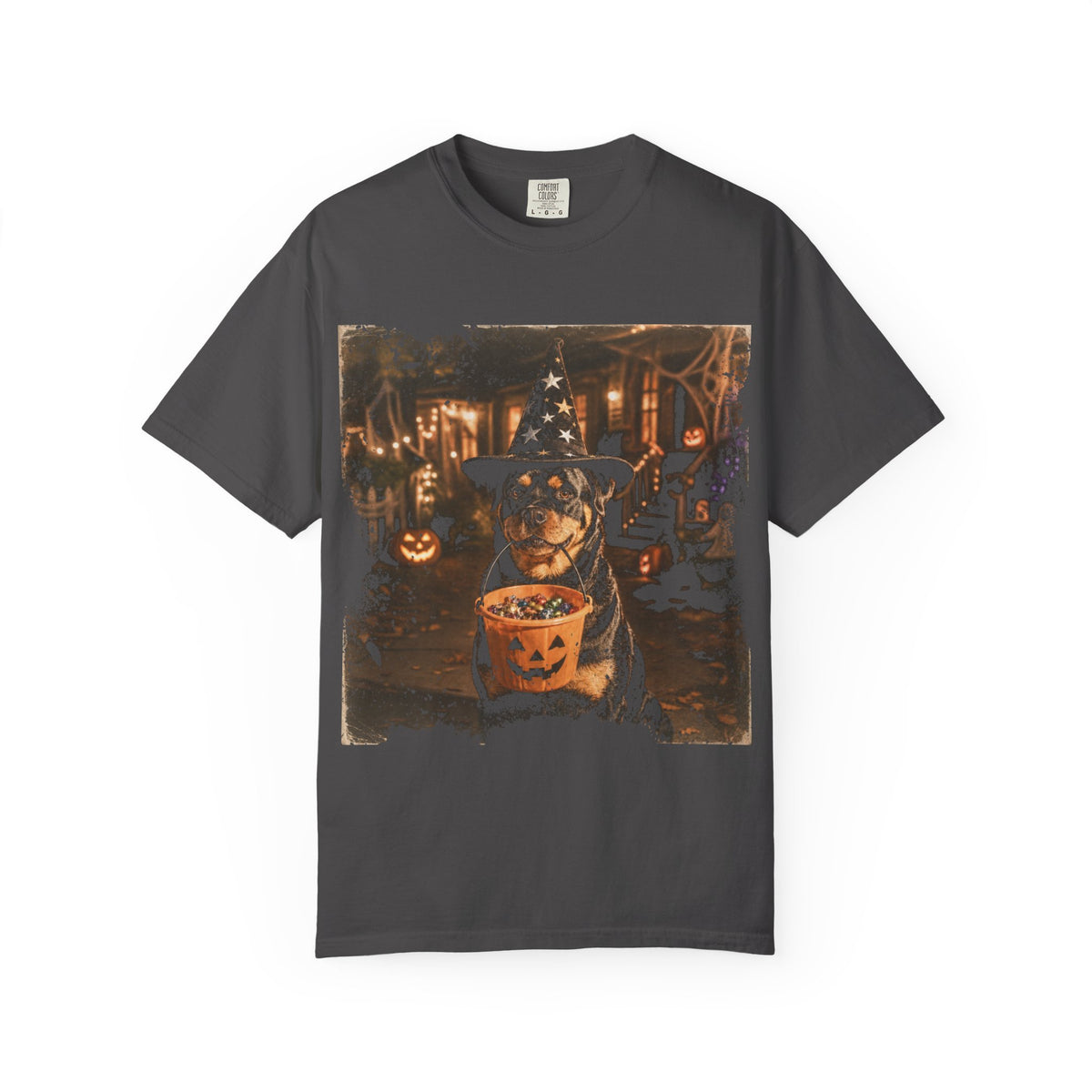 Vintage Rottweiler Halloween Tee – Comfort Colors 1717