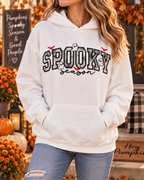 Spooky Season Glow-in-the-Dark Embroidered Appliqué Hoodie