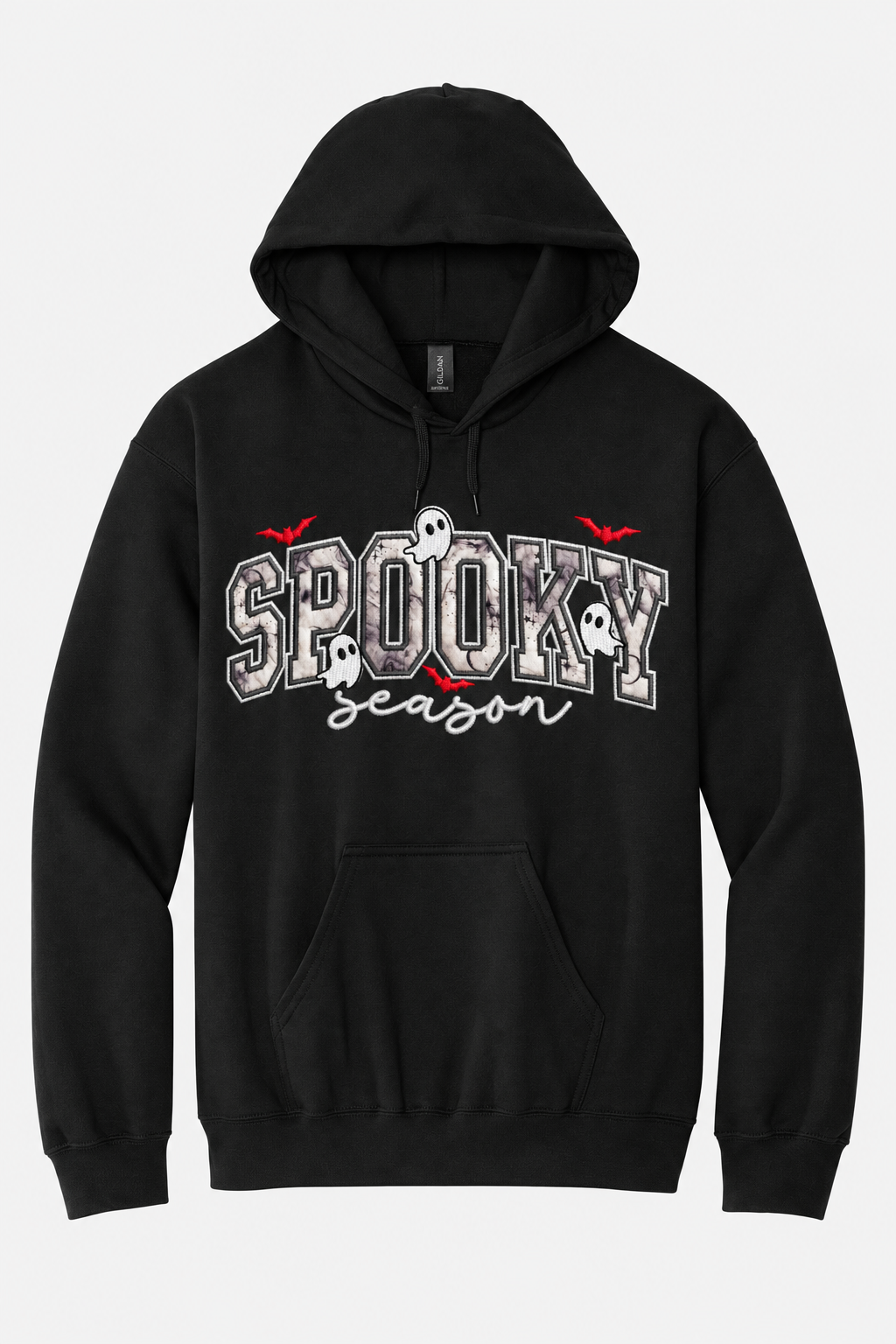 Spooky Season Glow-in-the-Dark Embroidered Appliqué Hoodie