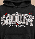 Spooky Season Glow-in-the-Dark Embroidered Appliqué Hoodie