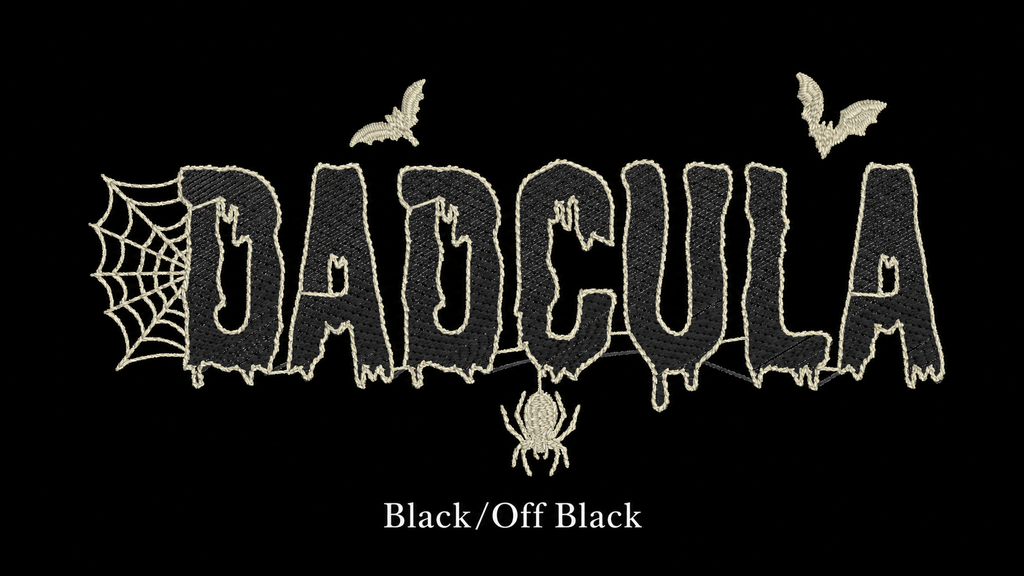 Dadcula Glow-in-the-Dark Embroidered Halloween Tee