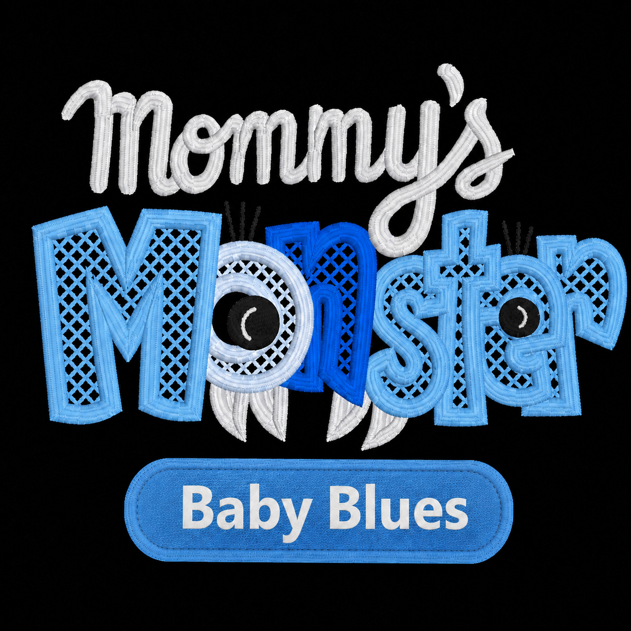 Mommy's Monster Embroidered Toddler T-Shirt