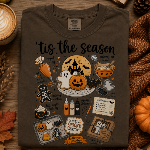 'Tis the Season Halloween Baking Tee | Comfort Colors
