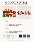 Embroidered Dachshund Christmas Sweatshirt Bella+Canvas