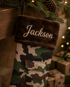 Personalized Embroidery Camo Christmas Stocking