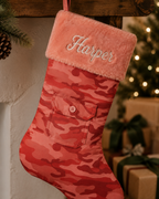 Personalized Embroidery Camo Christmas Stocking