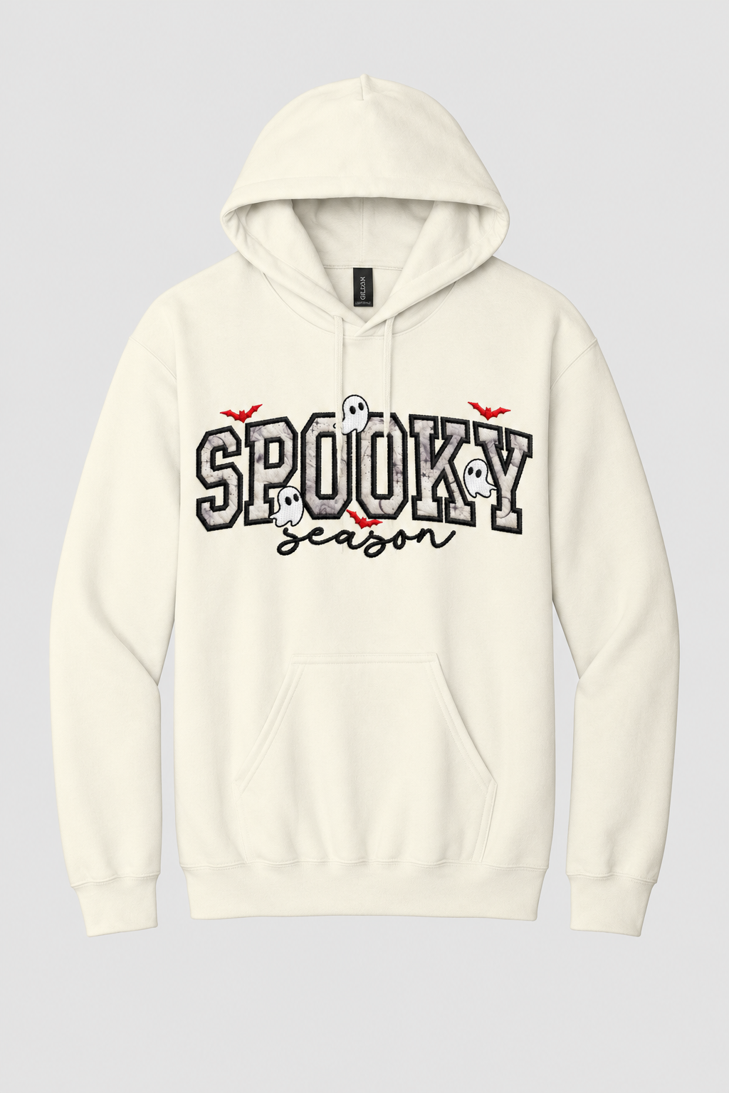 Spooky Season Glow-in-the-Dark Embroidered Appliqué Hoodie