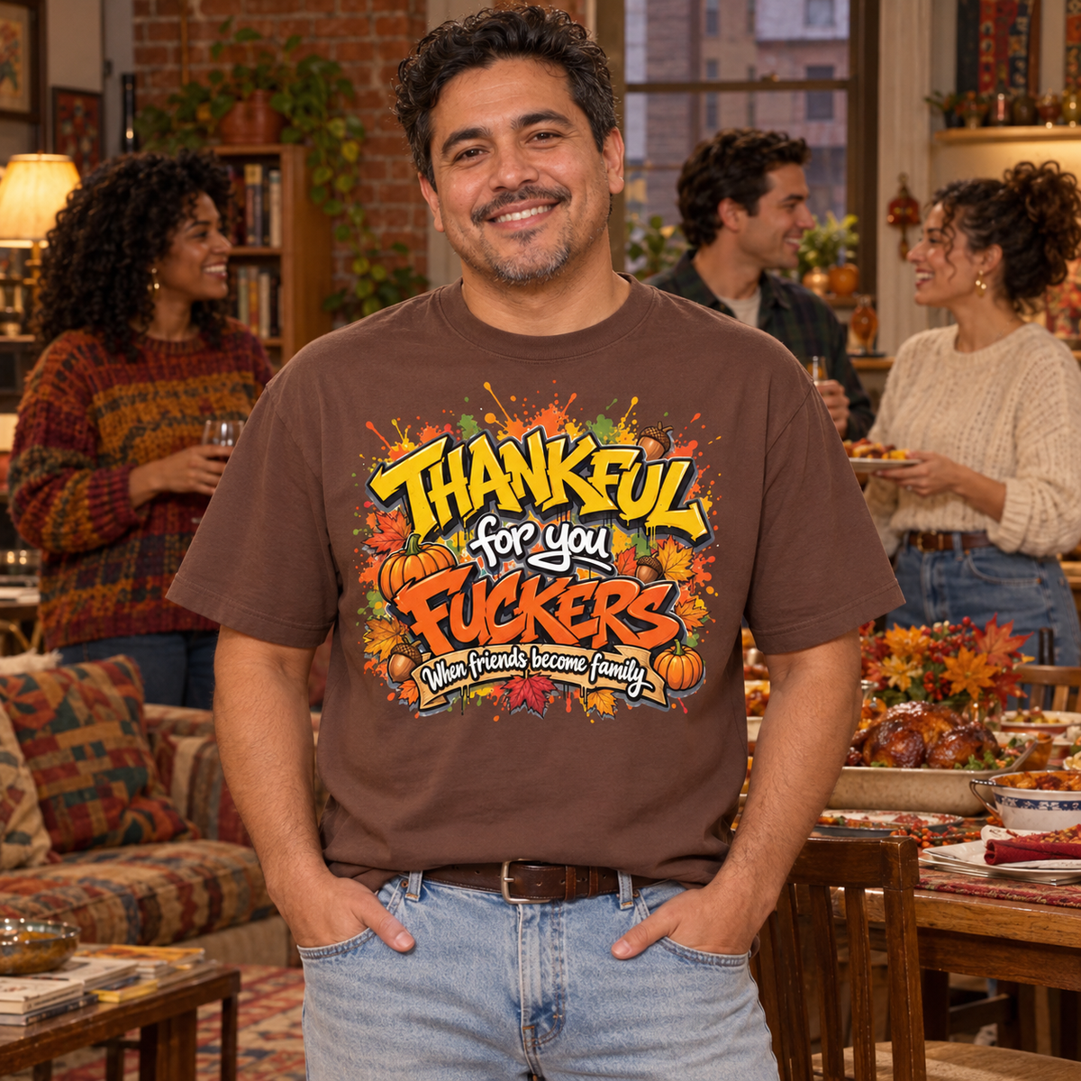 Thankful For You F*ckers Tee — When Friends Become Family