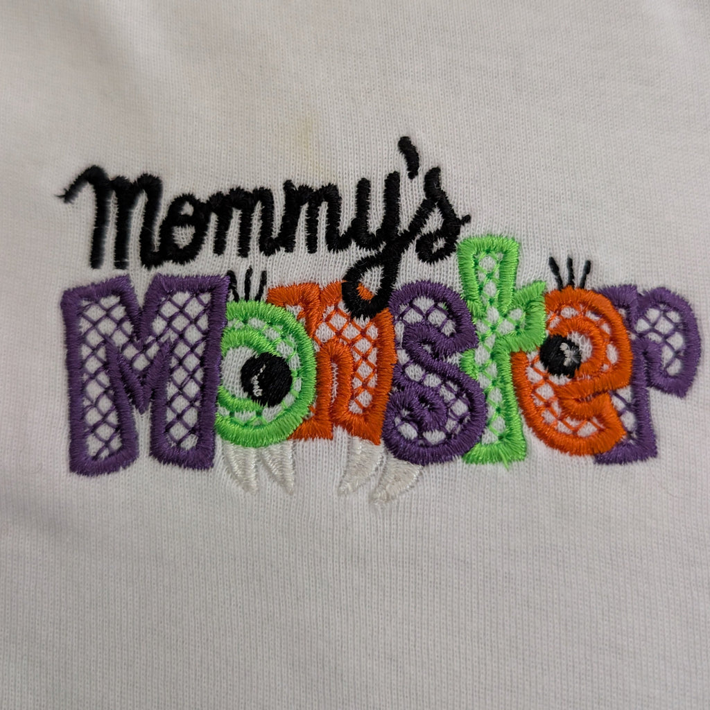 Mommy's Monster Embroidered Toddler T-Shirt