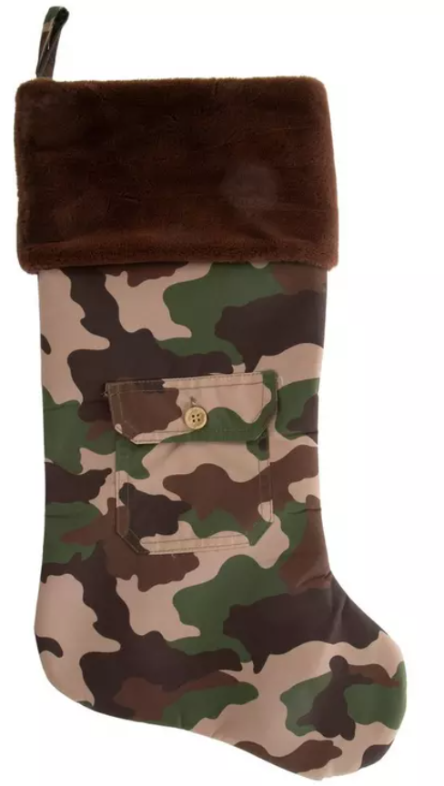 Personalized Embroidery Camo Christmas Stocking