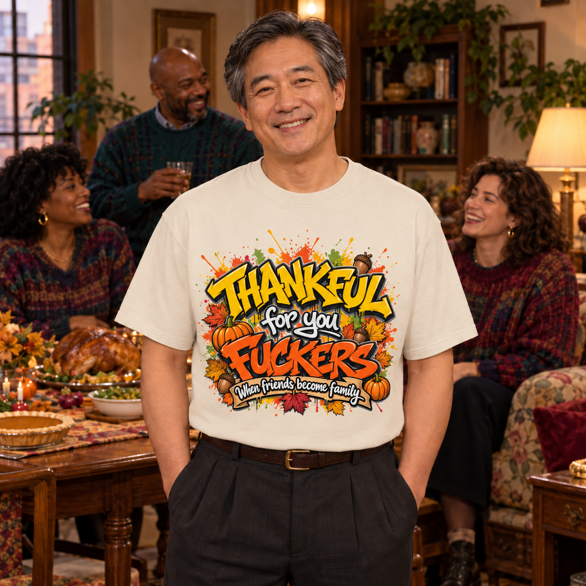 Thankful For You F*ckers Tee — When Friends Become Family