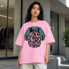 Pink Playing With My Money heavyweight graphic T-shirt mockup