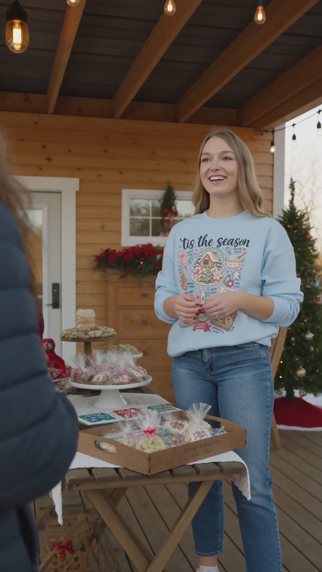 Christmas Cookie Baker Sweatshirt, Unisex Crewneck for Decorators, Three Design Options