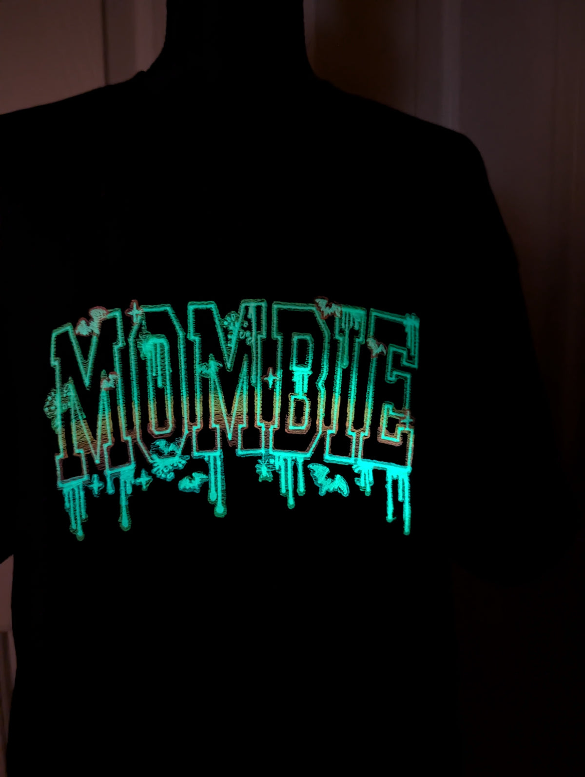 Mombie Glow-in-the-Dark Embroidered Crewneck