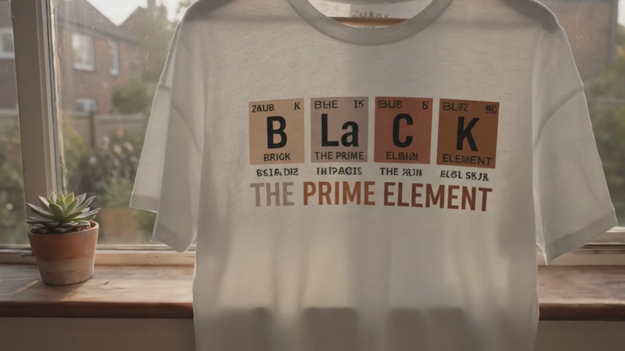 BLACK The Prime Element Periodic Table Shirt